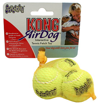 Hundleksak Kong Air Squeaker Tennisboll XS 3p