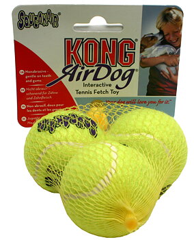 Hundleksak Kong Air Squeaker Tennisboll S 3p