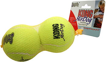 Hundleksak Kong Air Squeaker Tennisboll  2p