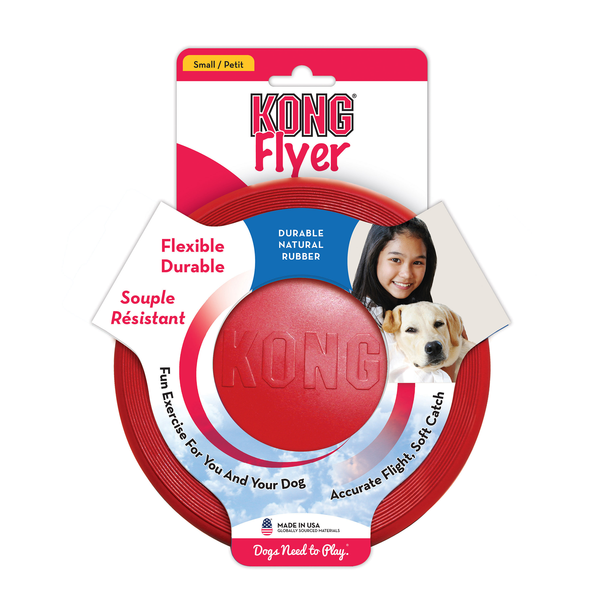 Hundleksak Frisbee Small gummi KONG