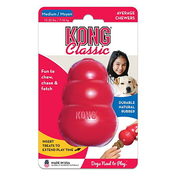 Hundleksak Kong Original gummi röd Medium