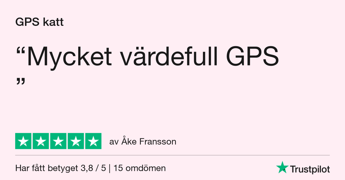 5 stjärnor för SmartCat Katt GPS Pro