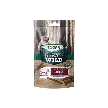Simply Wild Sticks Beef Dog Bogar