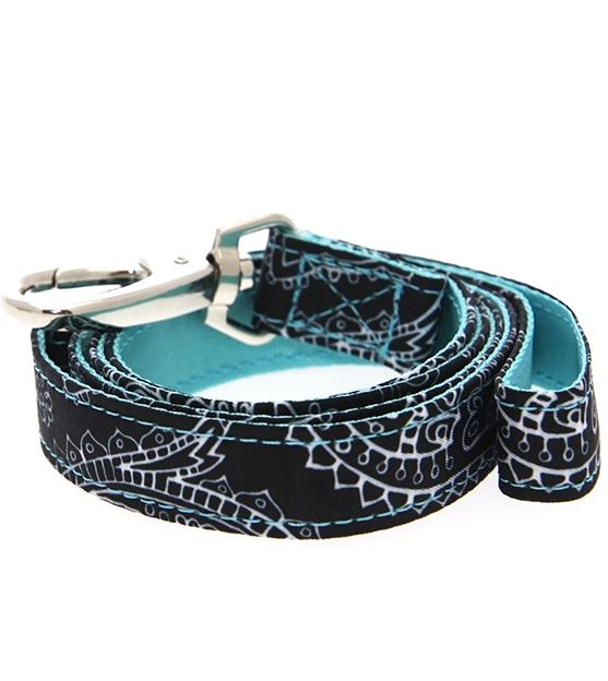 Hundhalsband och koppel i set  Paisley Mönster - 6