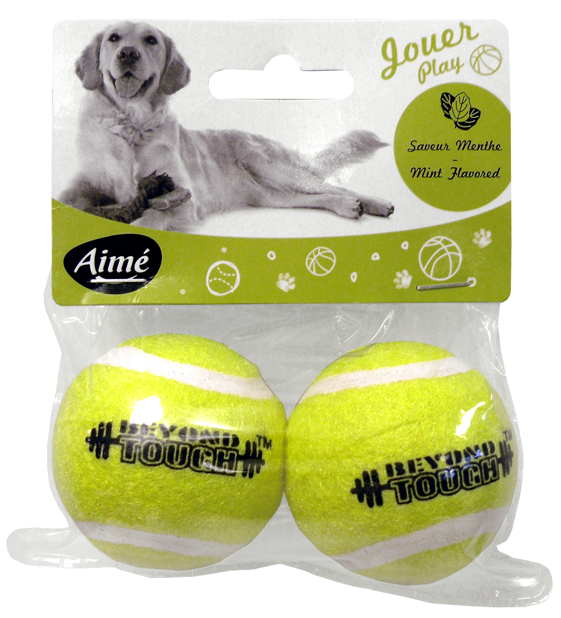 Hundleksak Tennisboll 2-p Aimé