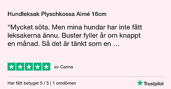 Hundleksak i plysch. Plyschkossa leksak till hund från Aime