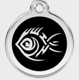 ID-bricka Tribal Fish inkl. gravyr - 11