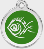 ID-bricka Tribal Fish inkl. gravyr - 5