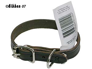 Halsband Läder Alac brun fettat
