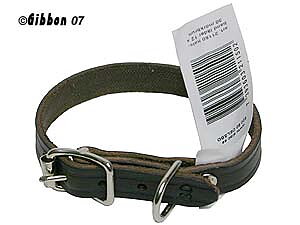 Halsband Läder Alac brun fettat