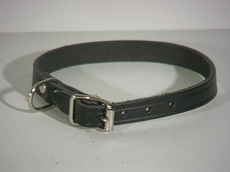 Halsband Läder Alac svart