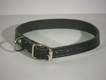 Halsband Läder Alac svart