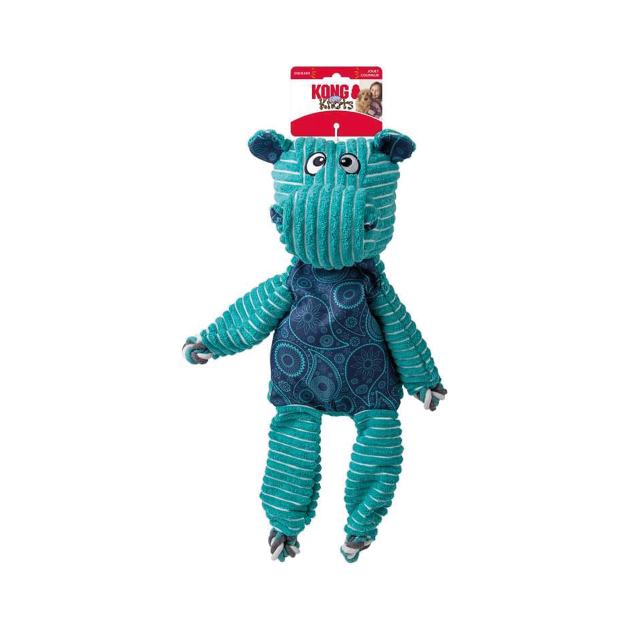Hundleksak Floppy Knots Hippo Jumbo/XL KONG