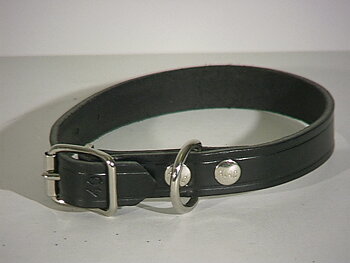 Halsband Läder Alac svart