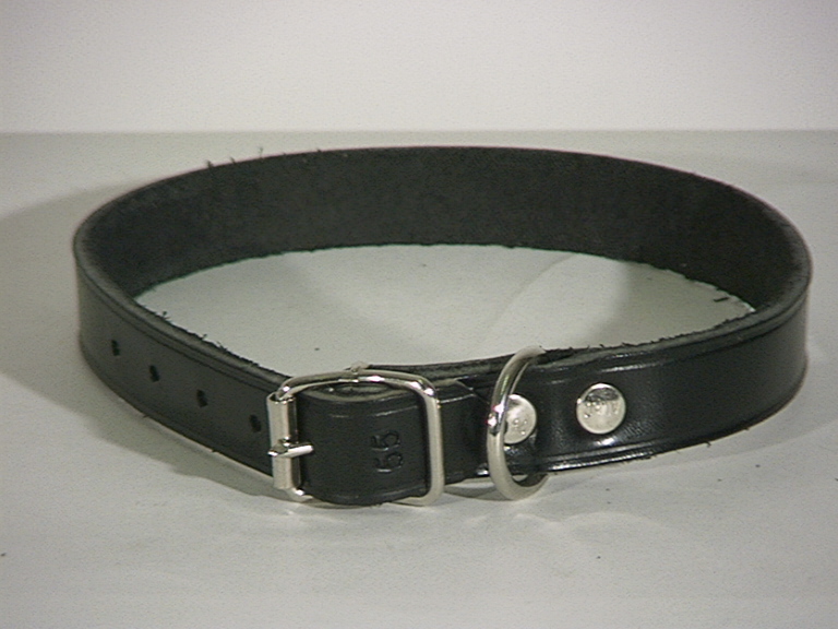 Halsband Läder Alac svart