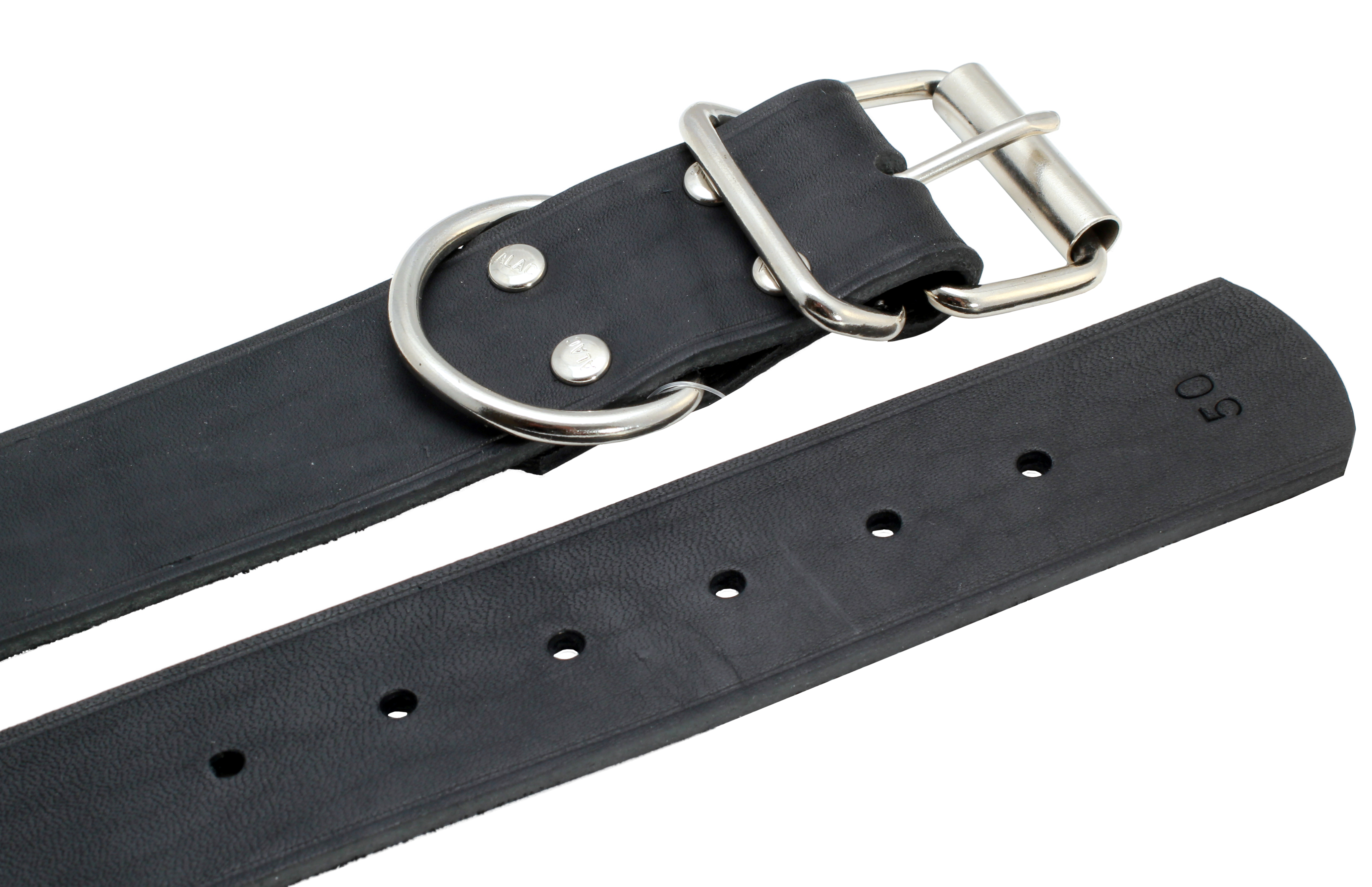 Halsband Läder Alac svart