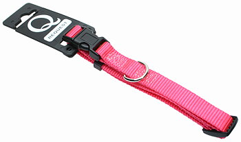 Halsband nylon ställbart Rosa Tyrol