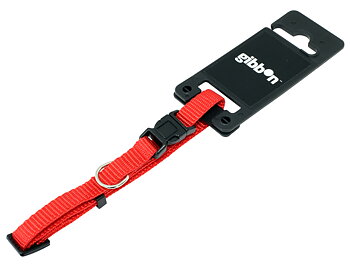 Halsband nylon ställbart Rött Tyrol