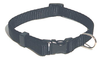 Halsband nylon ställbart svart Tyrol