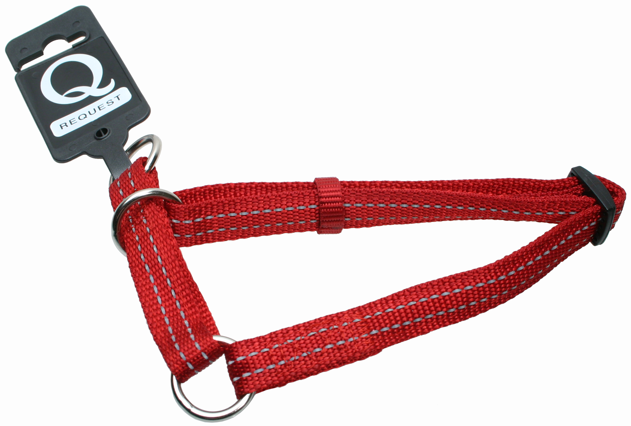 Halvstryp nylon reflex ställbart Vinrött Tyrol