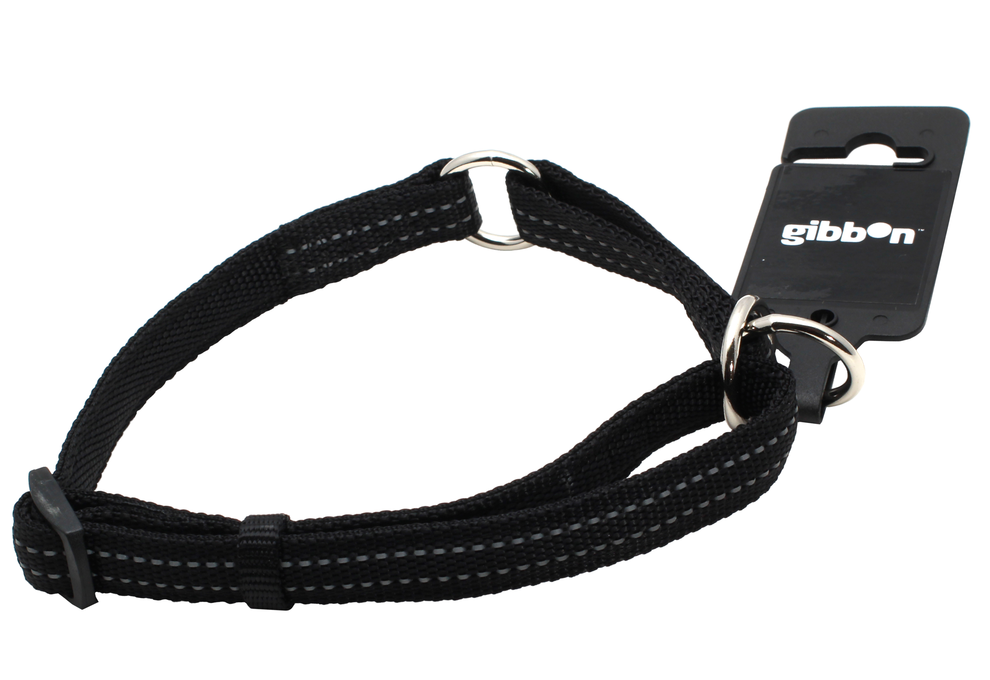 Halvstryp nylon reflex ställbart Svart Tyrol