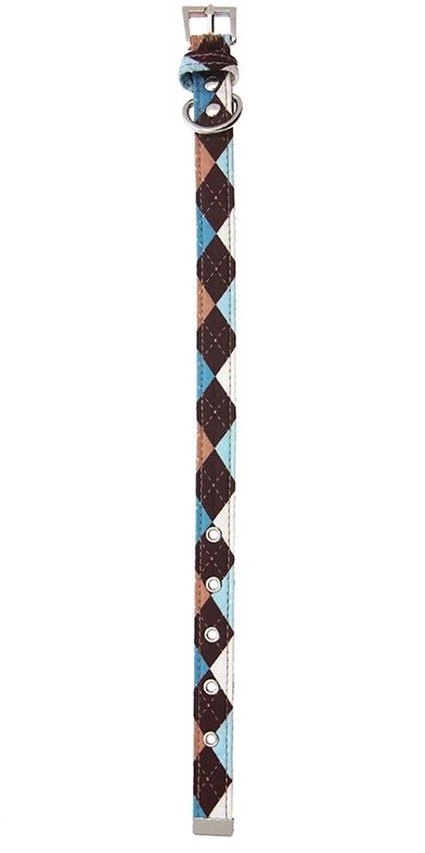 Hundhalsband och koppel i set Argyle - 6
