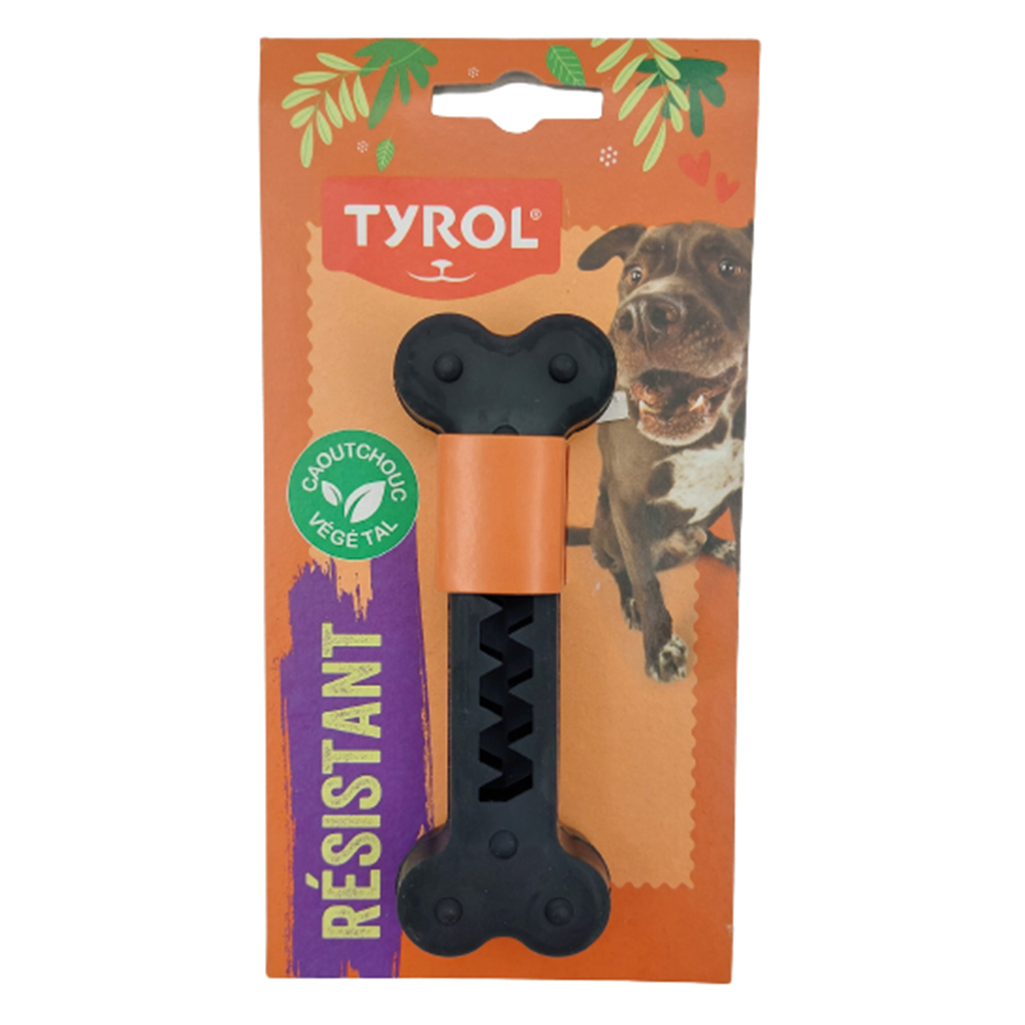 Hundleksak Cronos Bones Small Svart Naturgummi Tyrol