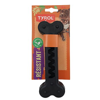 Hundleksak Cronos Bones Medium Svart Naturgummi Tyrol