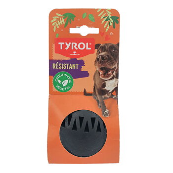 Hundleksak Cronos Boll Svart Naturgummi Tyrol