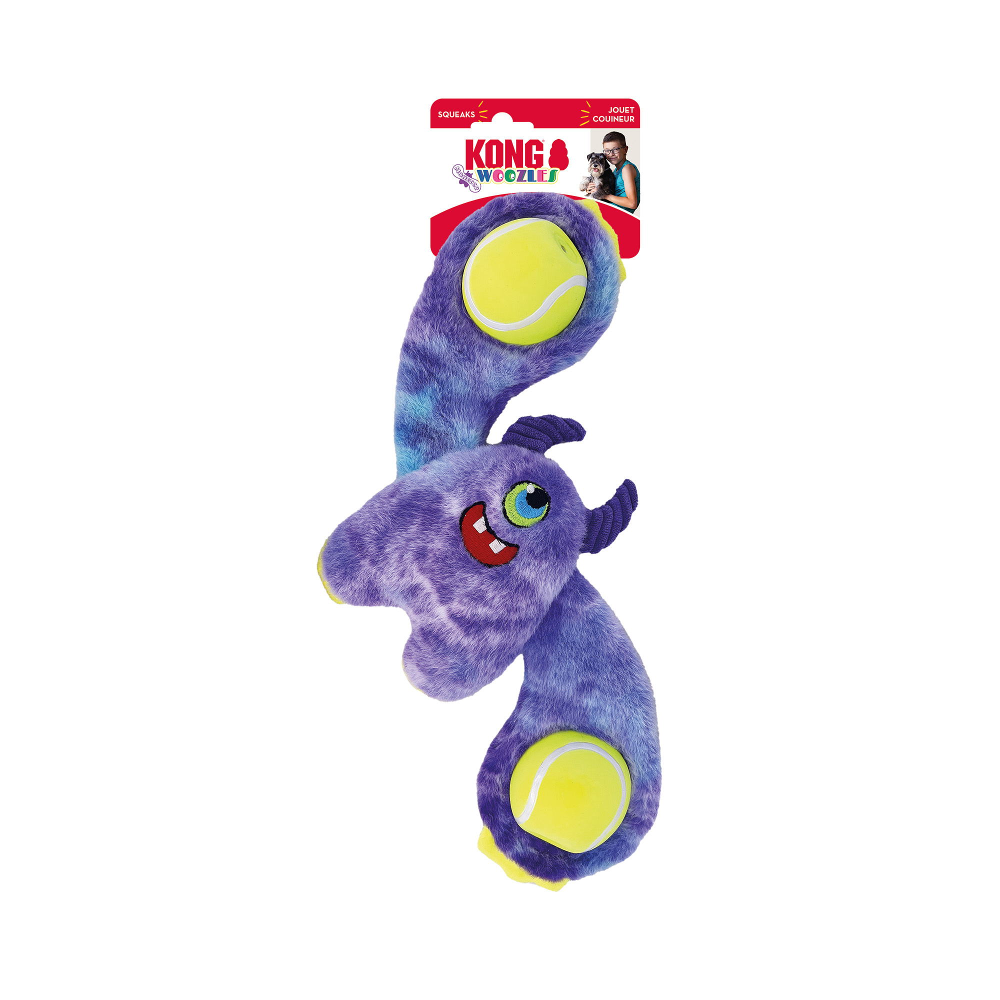 Hundleksak Woozles Monster Mix Md KONG