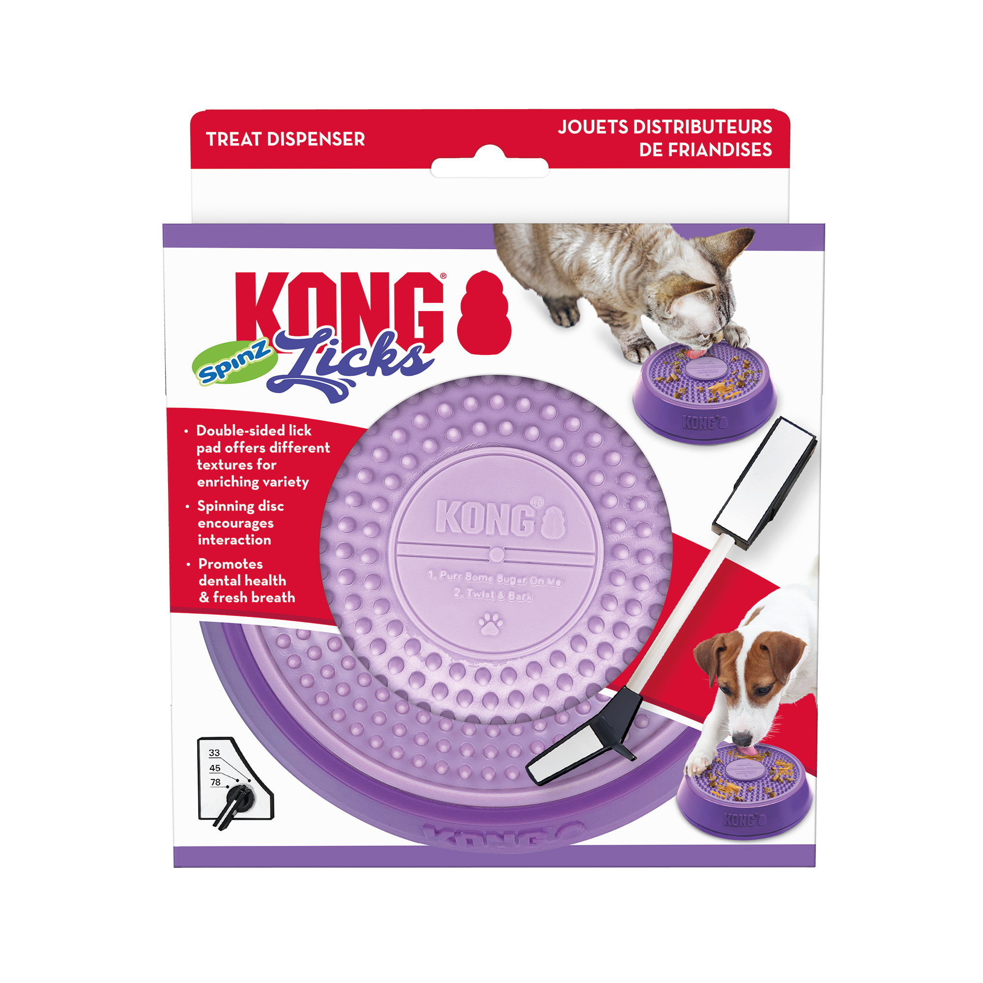 Hundleksak Licks Spinz Small KONG