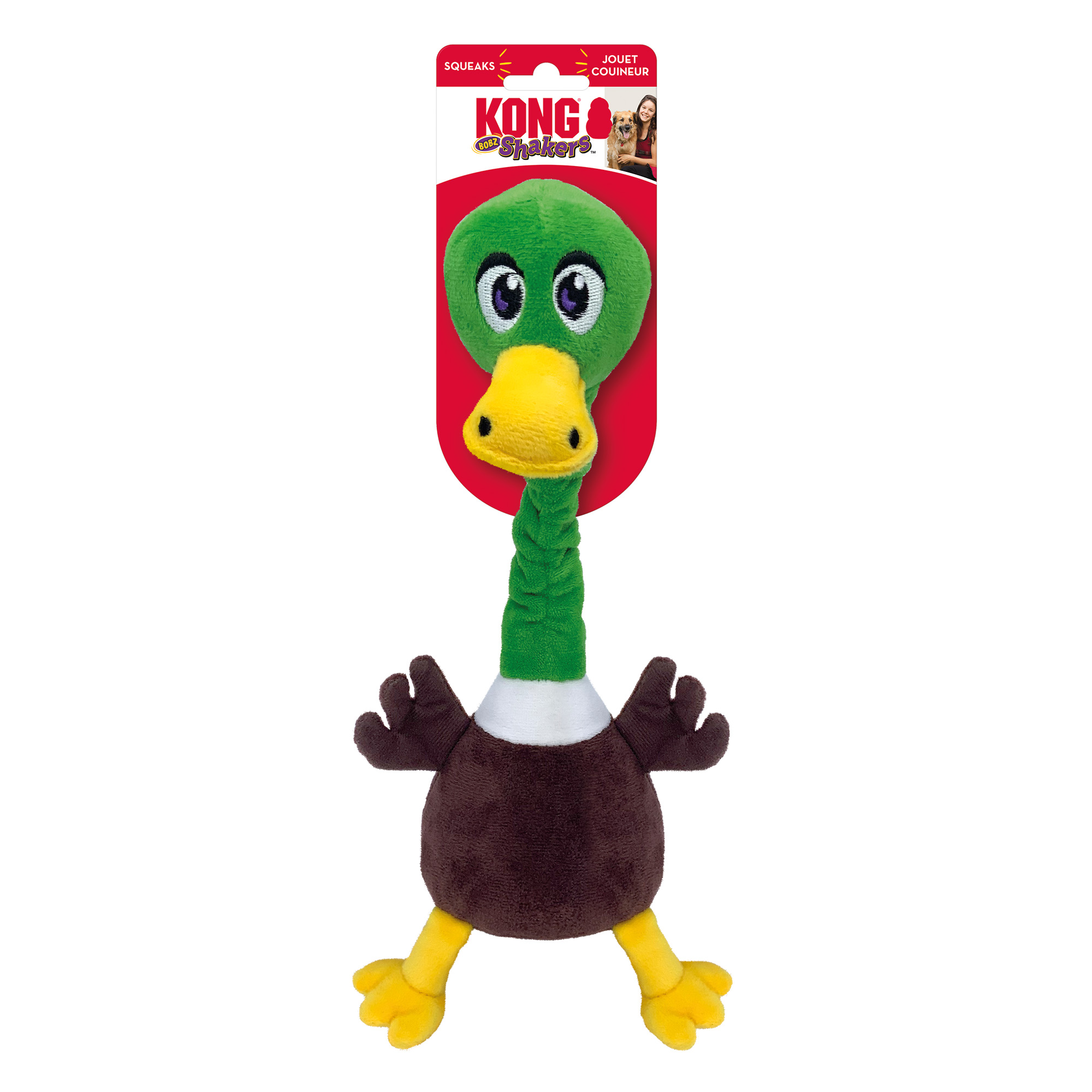 Hundleksak Shakers Bobz Mallard Med KONG