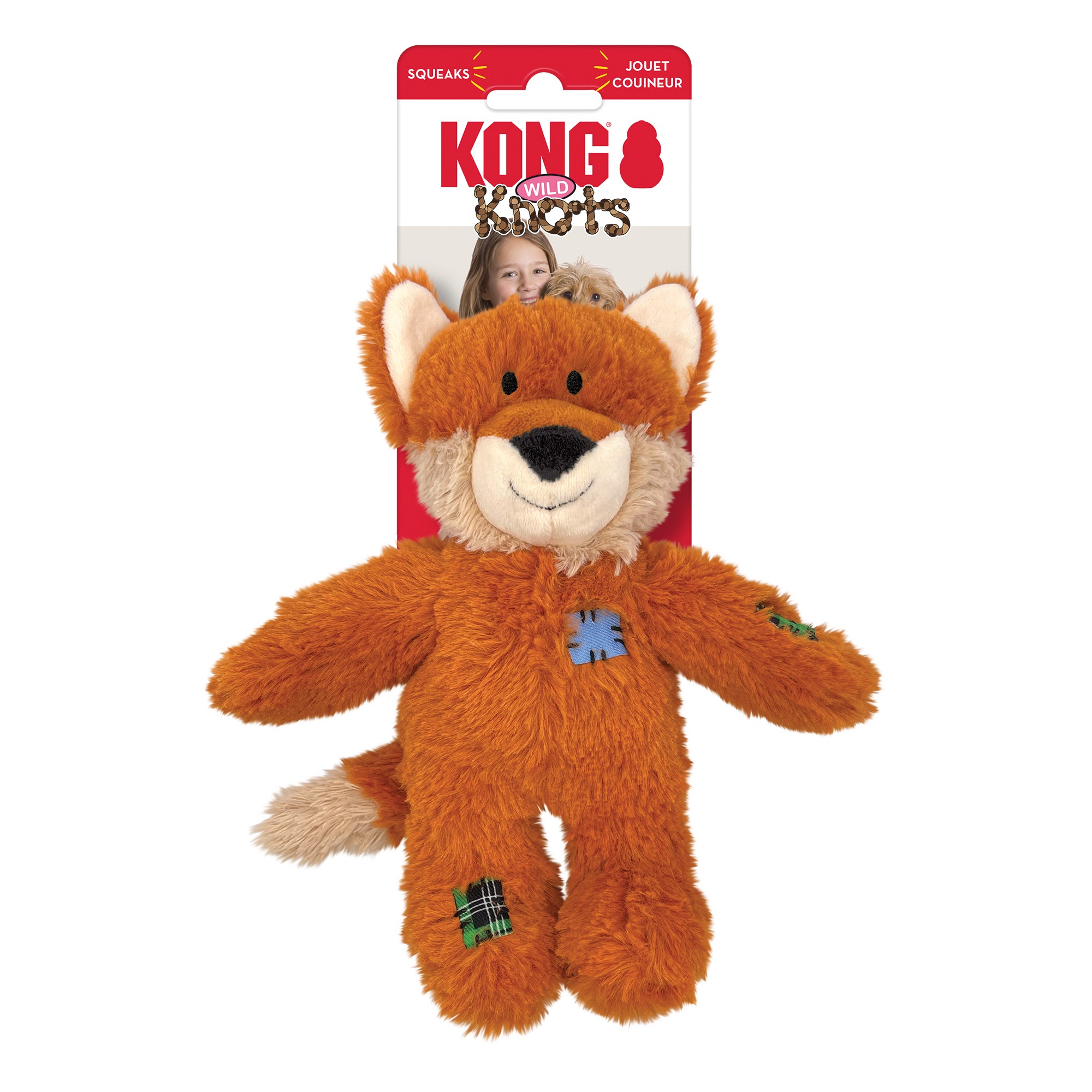 Hundleksak Wild Knots Fox Sm/Md KONG