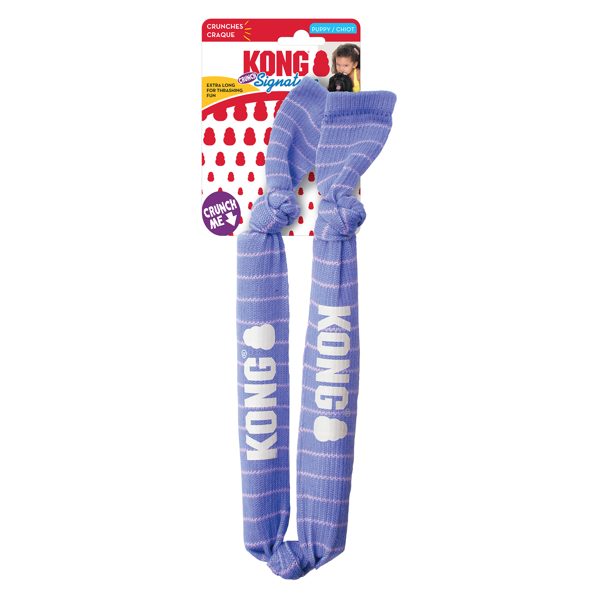 Hundleksak Signature Crunch rope Puppy M/L KONG
