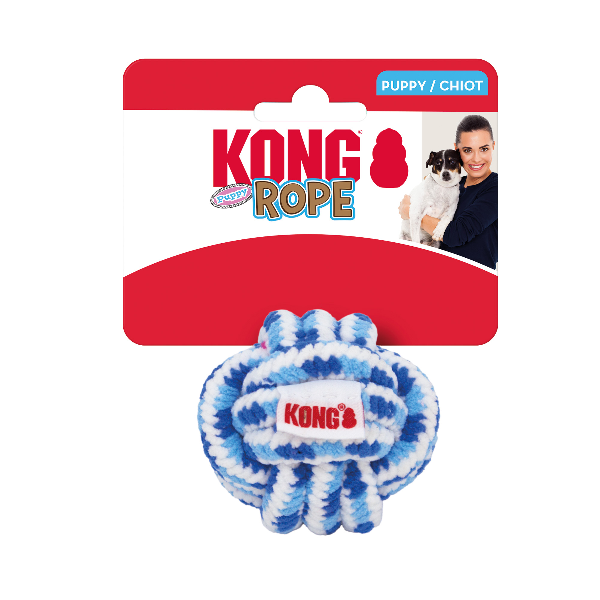 Hundleksak Rope Ball Small Puppy KONG