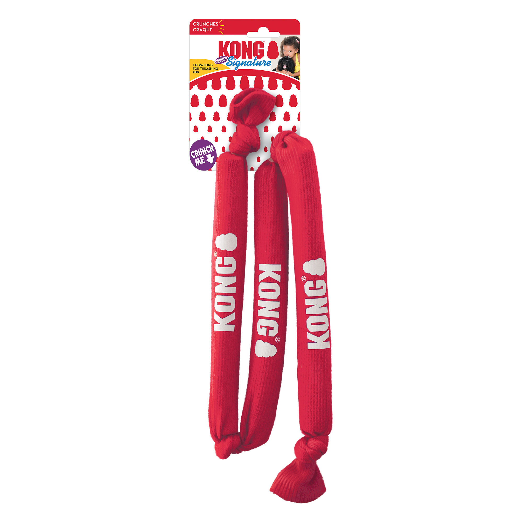 Hundleksak Signature Crunch rope Large KONG