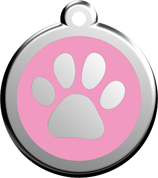 ID Bricka Tass Rosa För Katt och Hund