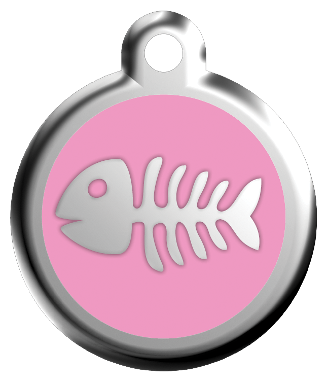 ID-bricka Fisk Skelett inkl. gravyr - 8