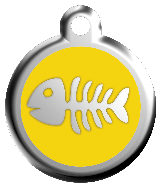 ID-bricka Fisk Skelett inkl. gravyr - 3