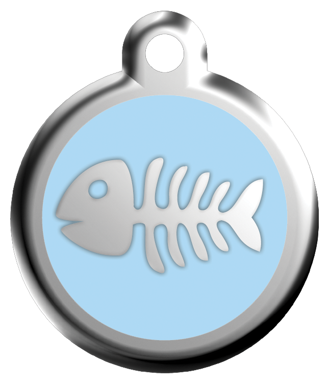 ID-bricka Fisk Skelett inkl. gravyr - 5