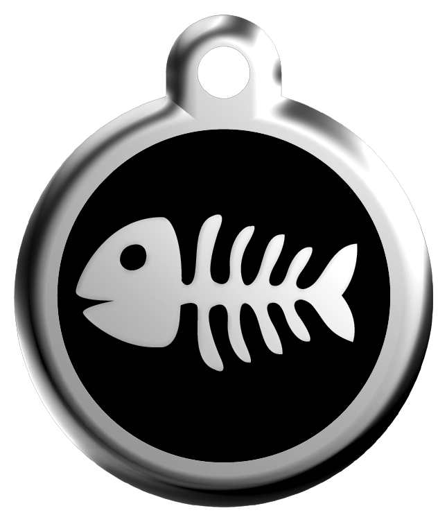 ID-bricka Fisk Skelett inkl. gravyr - 9