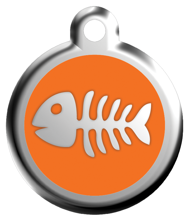 ID-bricka Fisk Skelett inkl. gravyr - 7