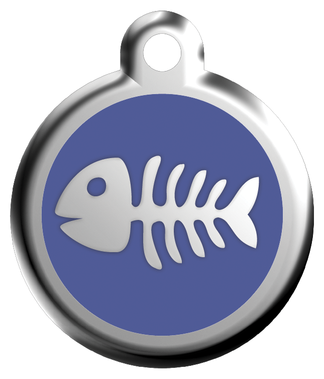 ID-bricka Fisk Skelett inkl. gravyr - 4