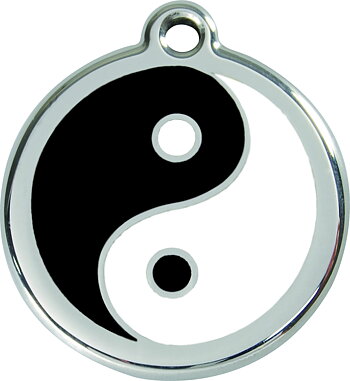ID-bricka Yin Yang inkl. gravyr från Red Dingo
