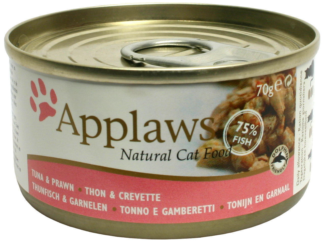 Applaws katt konserv Tuna Fillet&Prawn