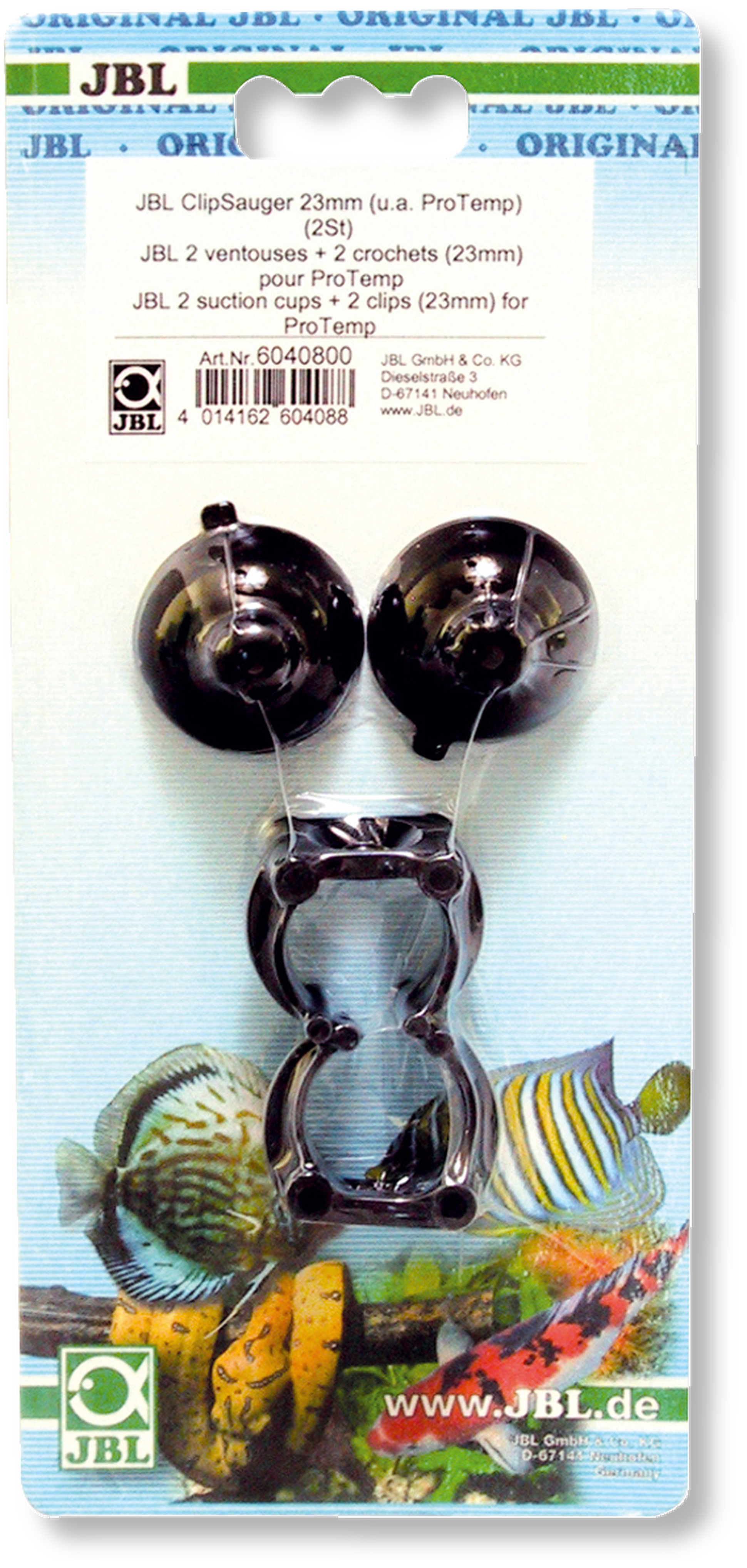 JBL Sugkopp med clips 23-28mm 2-pack