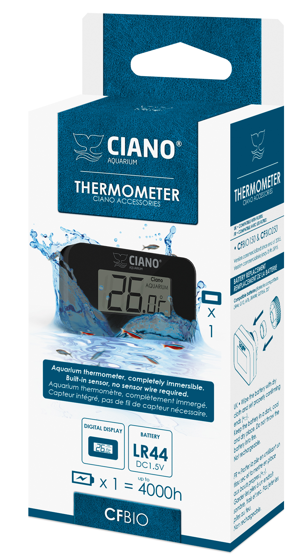 Digitaltermometer batteri Ciano