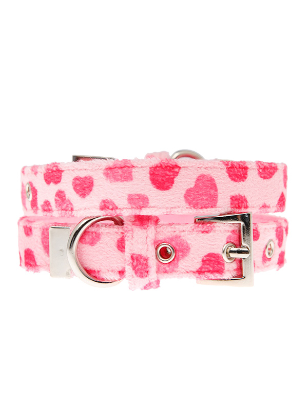 Hundkoppel och hundhalsband Rosa hjärtan - 3