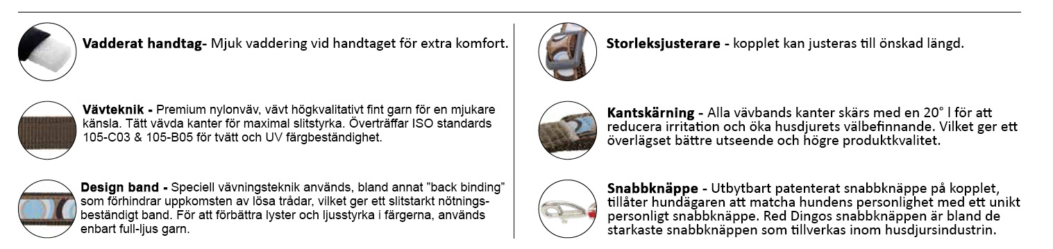 Hundkoppel Limegrönt med turkosa stjärnor från Red Dingo - 2