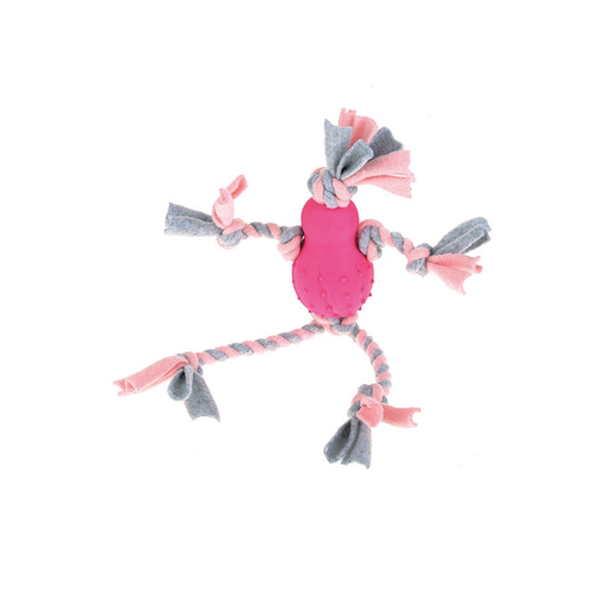 Valpleksak Rep Figur med fleece rosa Happypet